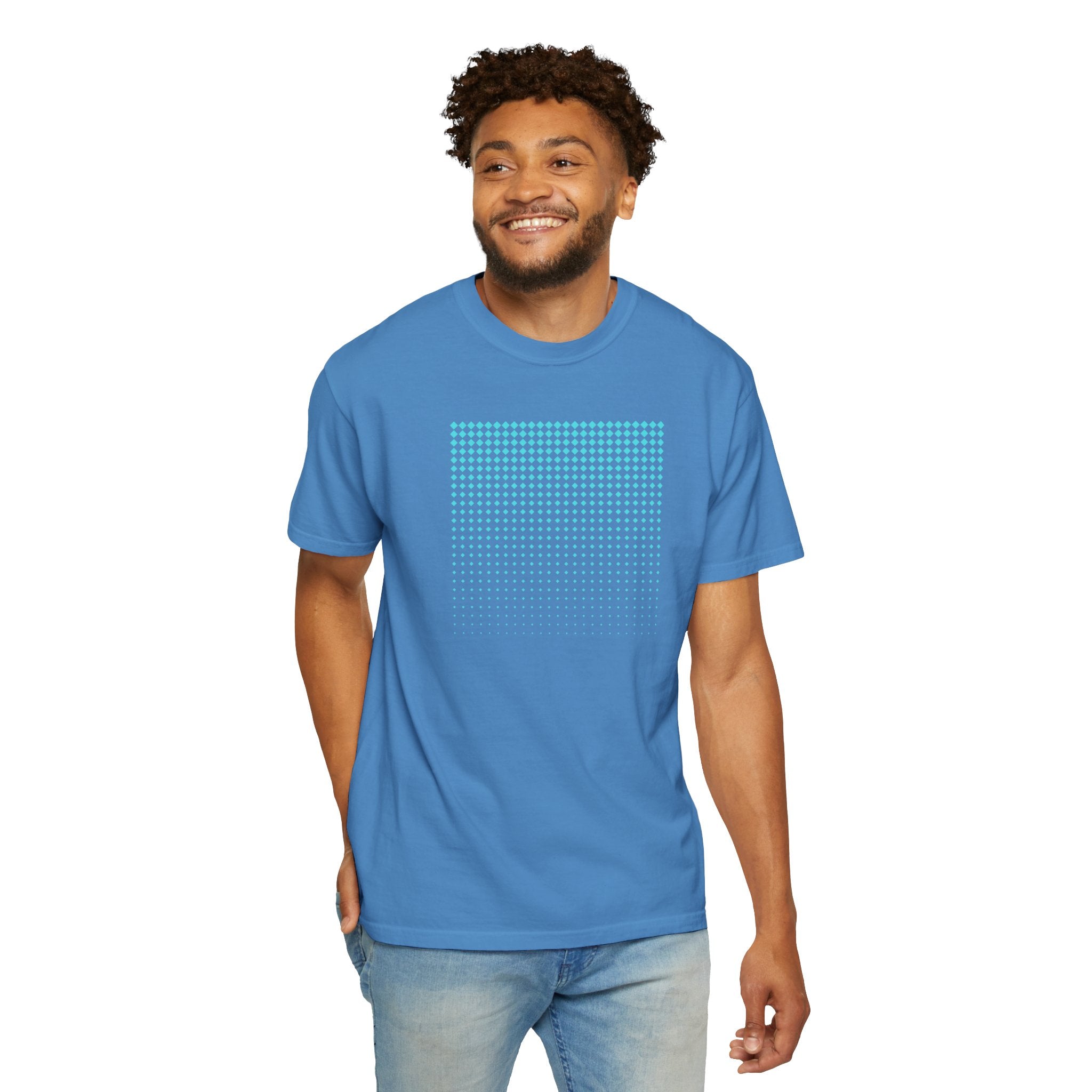 01- Unisex Blue Tech Tee