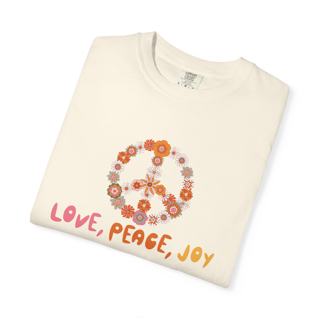 01- Woman Groovy Peance and love Tee /  Tee Peace and love Groovy