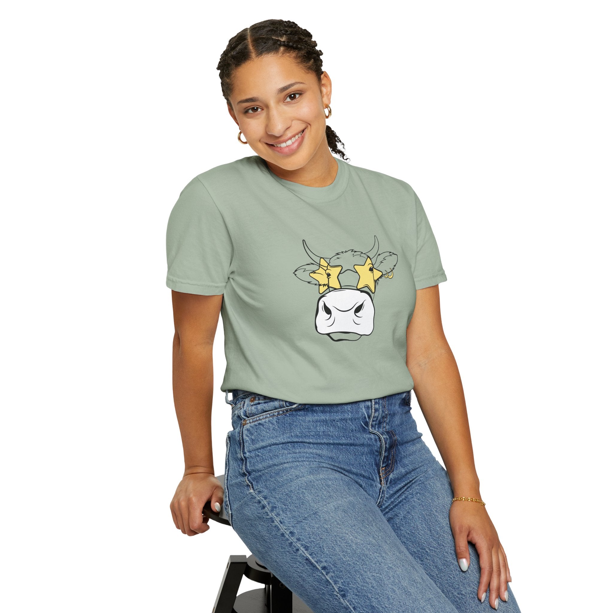 01 - Unisex Funny Cow Tee  / Tee unisex vache drôle