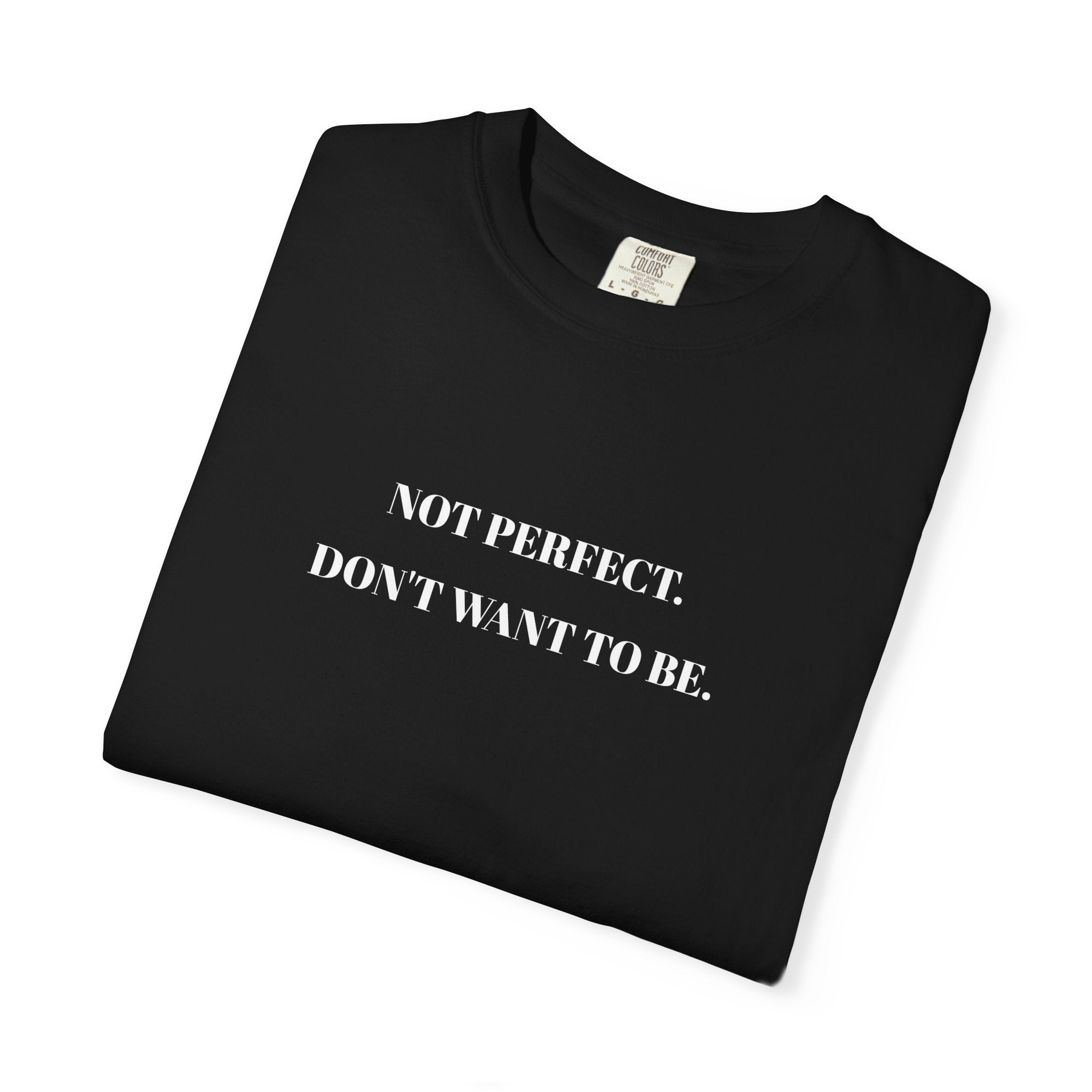 01 - I am not Perfect Black Vibe Tee