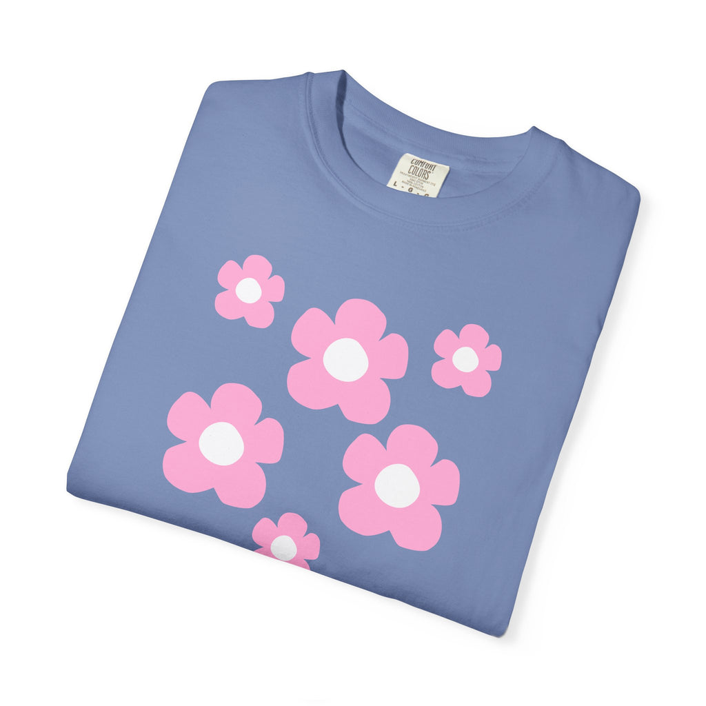 01 - Woman Minimal Groovy Flower Tee / Tee Minimaliste Fleur Fleur Groovy